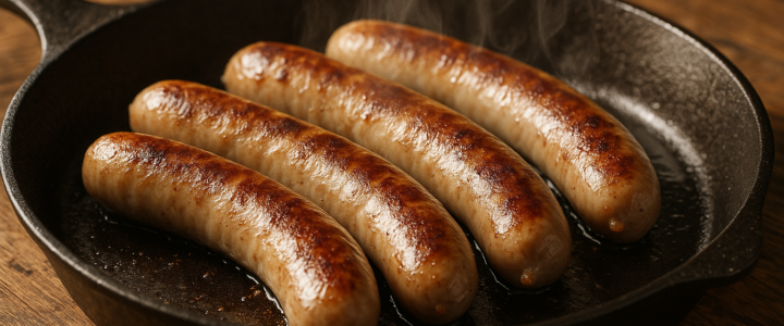 Bratwurst richtig braten: Pfanne, Grill oder Backofen